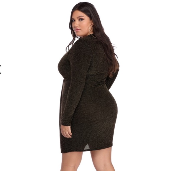 Glitter Lurex Swing Mini Dress